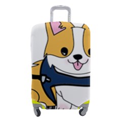 Puppy Cartoon Corgi Luggage Cover (small) by Semog4