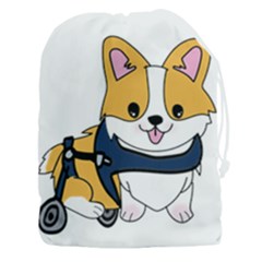 Puppy Cartoon Corgi Drawstring Pouch (3xl) by Semog4