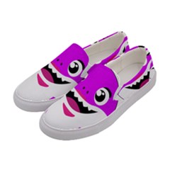 Purple Shark Fish Women s Canvas Slip Ons by Semog4