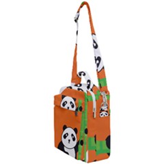 Panda Animal Orange Sun Nature Crossbody Day Bag by Semog4