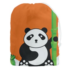 Panda Animal Orange Sun Nature Drawstring Pouch (3xl) by Semog4