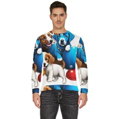 Cute Dog Dogs Animal Pet Men s Fleece Sweatshirt by Semog4