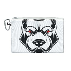 Dog Animal Mammal Bulldog Pet Canvas Cosmetic Bag (large) by Semog4