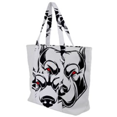 Dog Animal Mammal Bulldog Pet Zip Up Canvas Bag by Semog4