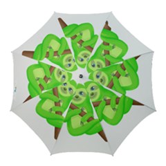 Sloth Branch Cartoon Fantasy Golf Umbrellas by Semog4