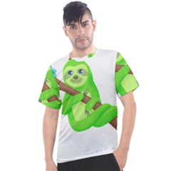 Sloth Branch Cartoon Fantasy Men s Sport Top