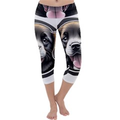 Dog Animal Puppy Pooch Pet Capri Yoga Leggings by Semog4