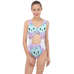 Cat Valentine-s Day Valentine Center Cut Out Swimsuit by Semog4