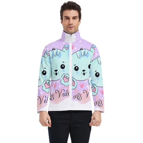 Cat Valentine-s Day Valentine Men s Bomber Jacket by Semog4