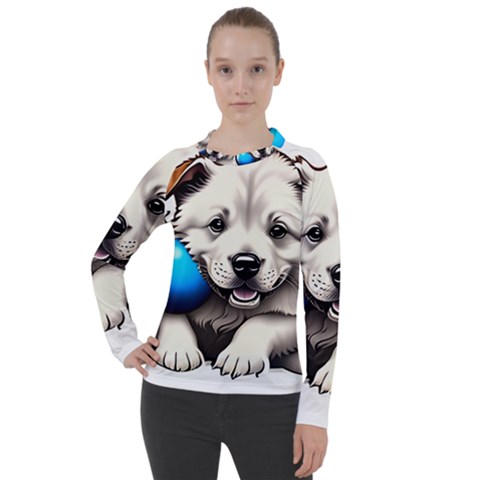 Dog Animal Pet Puppy Pooch Women s Pique Long Sleeve Tee by Semog4