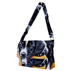 Dog Animal Cute Pet Puppy Pooch Full Print Messenger Bag (m) by Semog4