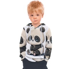 Cute Panda Bear Animal Cartoon Kids  Overhead Hoodie