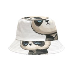 Cute Panda Bear Animal Cartoon Inside Out Bucket Hat by Semog4