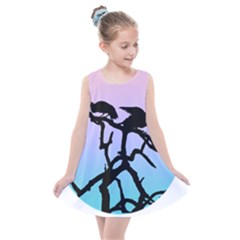 Birds Bird Vultures Tree Branches Kids  Summer Dress by Semog4