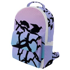 Birds Bird Vultures Tree Branches Flap Pocket Backpack (small)