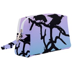 Birds Bird Vultures Tree Branches Wristlet Pouch Bag (large)
