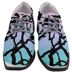 Birds Bird Vultures Tree Branches Women Heeled Oxford Shoes