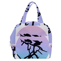 Birds Bird Vultures Tree Branches Boxy Hand Bag