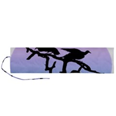 Birds Bird Vultures Tree Branches Roll Up Canvas Pencil Holder (l)