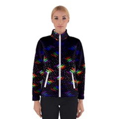 Rainbows Pixel Pattern Women s Bomber Jacket by Semog4