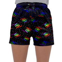 Rainbows Pixel Pattern Sleepwear Shorts