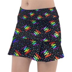 Rainbows Pixel Pattern Classic Tennis Skirt