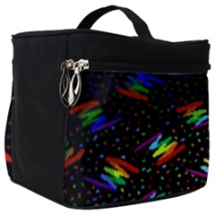 Rainbows Pixel Pattern Make Up Travel Bag (big) by Semog4