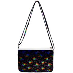Rainbows Pixel Pattern Double Gusset Crossbody Bag