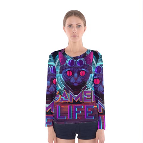 Gamer Life Women s Long Sleeve Tee by minxprints