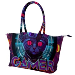 Gamer Life Canvas Shoulder Bag by minxprints