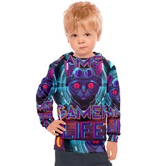 Gamer Life Kids  Hooded Pullover by minxprints