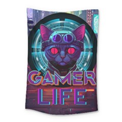 Gamer Life Small Tapestry by minxprints