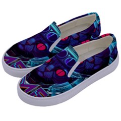 Gamer Life Kids  Canvas Slip Ons by minxprints