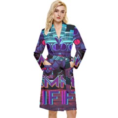 Gamer Life Long Sleeve Velvet Robe by minxprints