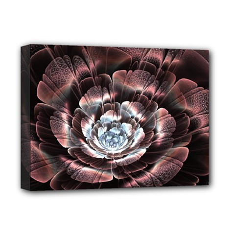 Flower Fractal Art Cool Petal Abstract Deluxe Canvas 16  X 12  (stretched)  by Semog4