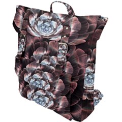 Flower Fractal Art Cool Petal Abstract Buckle Up Backpack by Semog4