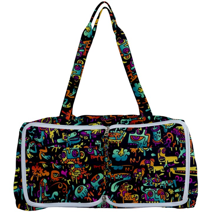 Cartoon Monster Pattern Abstract Background Multi Function Bag