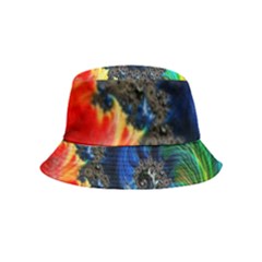 Colorful Digital Art Fractal Design Bucket Hat (kids) by Semog4