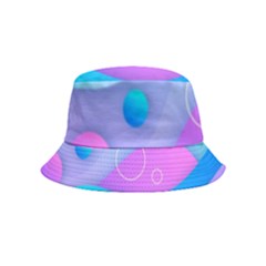 Colorful Blue Purple Wave Bucket Hat (kids) by Semog4