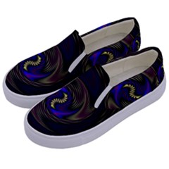 Manadala Twirl Abstract Kids  Canvas Slip Ons by Semog4