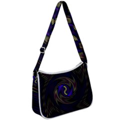 Manadala Twirl Abstract Zip Up Shoulder Bag