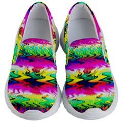 Waves Of Color Kids Lightweight Slip Ons by Semog4