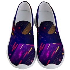 Colorful Abstract Background Creative Digital Art Colorful Geometric Artwork Men s Lightweight Slip Ons by Semog4