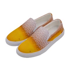 Beer Texture Liquid Bubbles Women s Canvas Slip Ons by Semog4