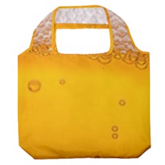 Beer Texture Liquid Bubbles Premium Foldable Grocery Recycle Bag by Semog4