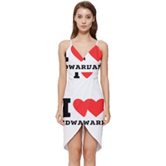 I Love Edward Wrap Frill Dress by ilovewhateva