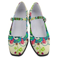 Mandala Flowers Abstract Butterflies Floral Pattern Summer Women s Mary Jane Shoes by Semog4