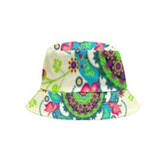 Mandala Flowers Abstract Butterflies Floral Pattern Summer Bucket Hat (kids)