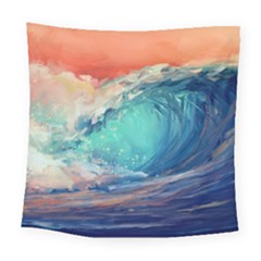 Artistic Wave Sea Square Tapestry (large) by Semog4