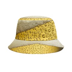 Texture Pattern Macro Glass Of Beer Foam White Yellow Art Inside Out Bucket Hat by Semog4